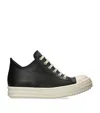 Rick Owens Phlegethon Leather Sneakers In Black