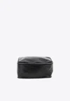 Rick Owens Leather Make-up Bag In Black