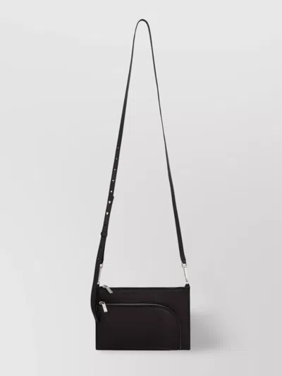 Rick Owens Leather Messenger Bag Adjustable Strap