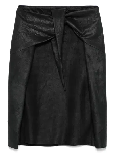 Rick Owens Midirock Aus Leder