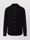 Rick Owens Leather Outershirt With Pockets And Collar In Black