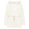 Rick Owens Hooded Tunic Tops White In Beige