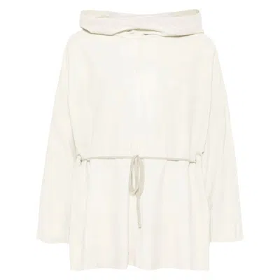 Rick Owens Leather Outerwears In Beige