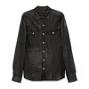 Rick Owens Black Jacket With Patch Pockets On The Chest In Cotton Blend Man In Black