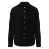Rick Owens Leather Outershirt With Pockets And Collar In Black