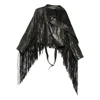 Rick Owens Cropped Scarf Flight Puffer Jackets Black In Black