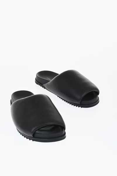 Rick Owens Man Sandals Black Size 9 Leather