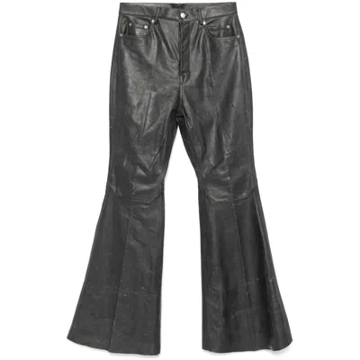 RICK OWENS RICK OWENS LEATHER PANTS