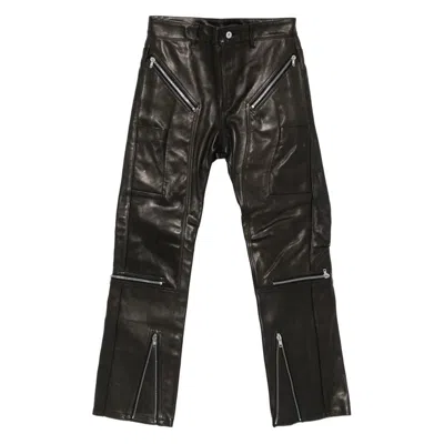 RICK OWENS RICK OWENS LEATHER PANTS