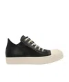 Rick Owens Black Porterville Low Sneaks Sneakers