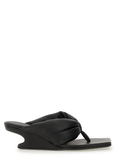 RICK OWENS RICK OWENS LEATHER SANDAL
