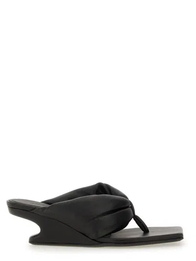 RICK OWENS RICK OWENS LEATHER SANDAL