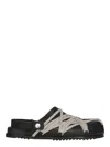 Rick Owens Megalaced Mule Shark Tooth Sole In Black