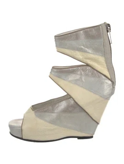 Pre-owned Rick Owens Leather Sandals