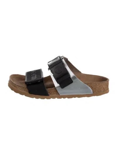Pre-owned Rick Owens Leather Sandals In Black/silver