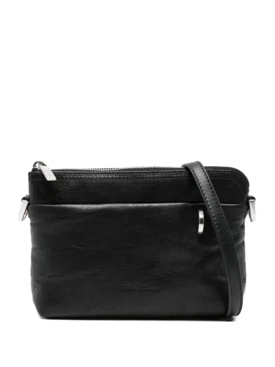 Rick Owens Leather Shoulder Bag In Black