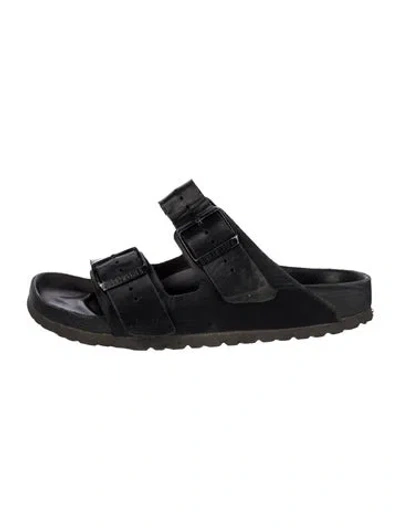 Pre-owned Rick Owens Leather Slides In Multi