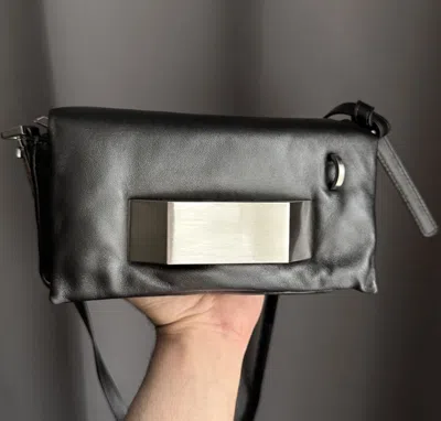 Pre-owned Rick Owens Leather Small Pillow Griffin Bag Ss23 Edfu