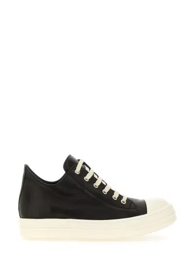 RICK OWENS LEATHER SNEAKER