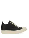 Rick Owens Elegant Low Top Lace Up Sneakers For Women In Black