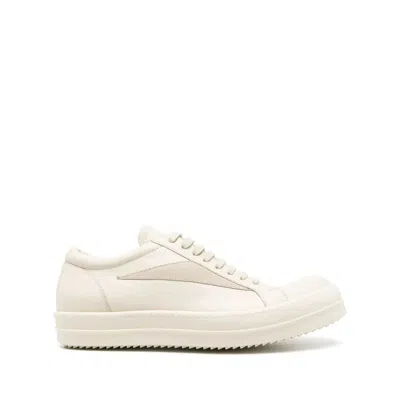 RICK OWENS LEATHER SNEAKERS