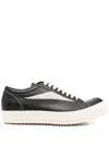 Rick Owens Vintage Sneaks Low Leather Sneakers In Black