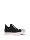 Rick Owens Elegant Low Top Lace Up Sneakers For Women