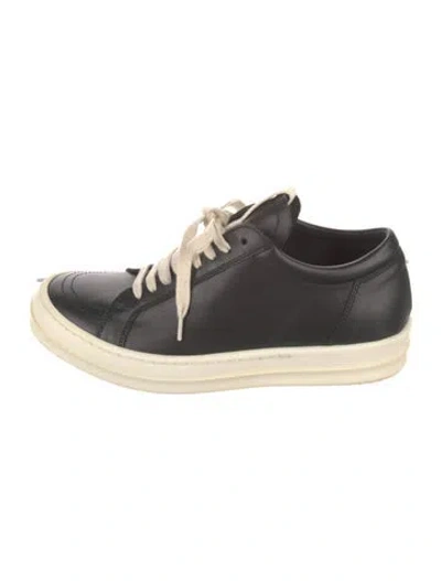 Pre-owned Rick Owens Leather Sneakers