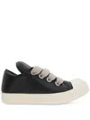 Rick Owens Black Hollywood Jumbolace Low Sneaks Sneakers