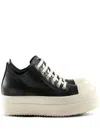 Rick Owens Elegant Low Top Lace Up Sneakers For Women In Black