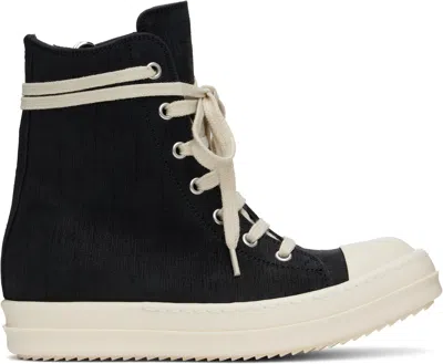 RICK OWENS LEATHER SNEAKERS