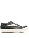 Rick Owens Vintage Sneaks Low Leather Sneakers In Black