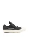 Rick Owens Leather Sneakers In Black