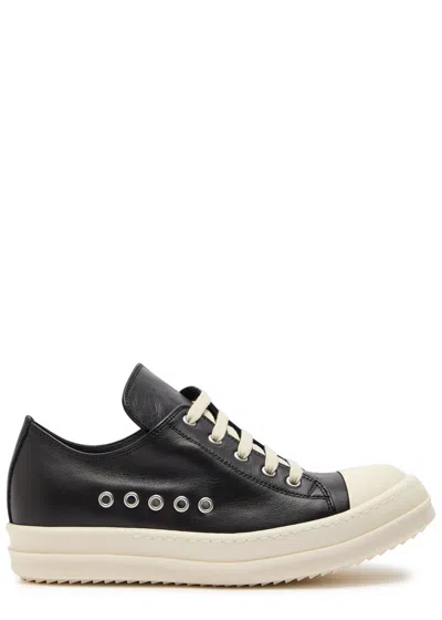 Rick Owens Leather Sneakers In Multi