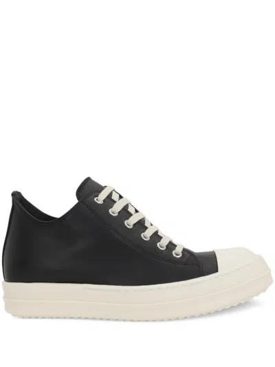 RICK OWENS LEATHER SNEAKERS