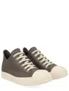 Rick Owens Muted Taupe Ram Leather Sneakers In Gray