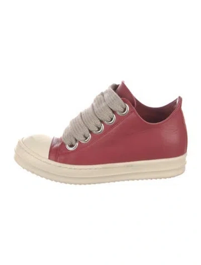 Pre-owned Rick Owens Leather Sneakers In Multi