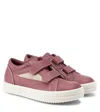 Rick Owens Leather Sneakers In Pink