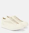 Rick Owens Leather Panel Lace-up Sneakers In Neutral