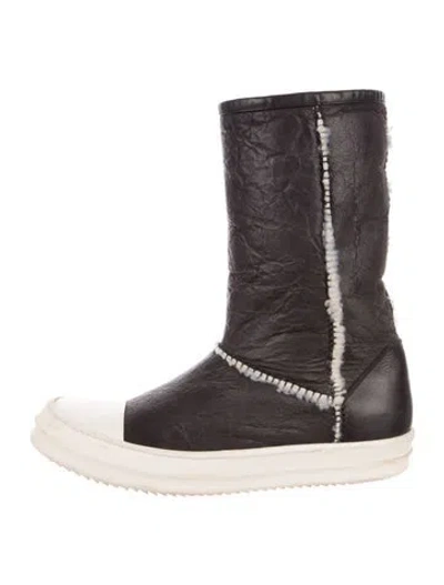 Pre-owned Rick Owens Leather Snow Boots In Multi