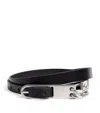 Rick Owens Black Tongue Belt In Black