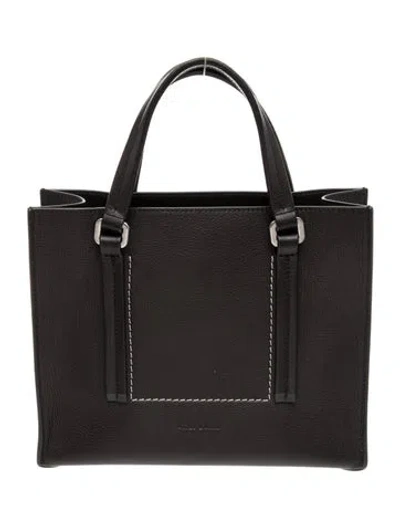 Pre-owned Rick Owens Leather Top Handle Bag 2024 In Black