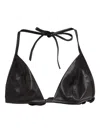 Rick Owens Leather Top In Schwarz
