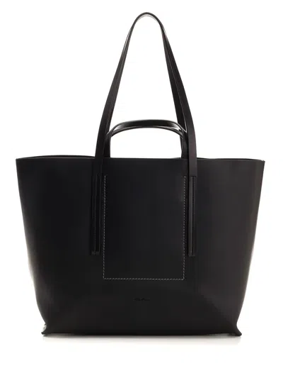 Rick Owens Leather Tote Bag Handbags Black