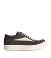 Rick Owens Sneakers Low-top Concordians Runway Vintage In Suede Leather In Brown