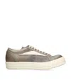 Rick Owens Vintage Low-top Sneaker With Contrast Panel In Grey
