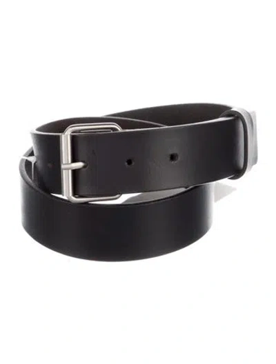 Pre-owned Rick Owens Leather Waist Belt In Black