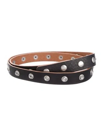 Pre-owned Rick Owens Leather Waist Belt W/ Tags In Brown