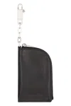 Rick Owens Black Concordians Hook Wallet In Black