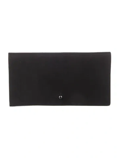 Pre-owned Rick Owens Leather Wallet In Black